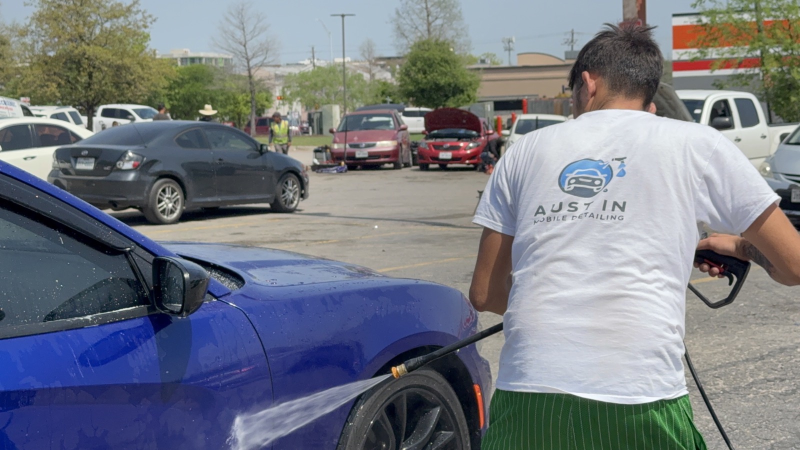 On-site exterior wash