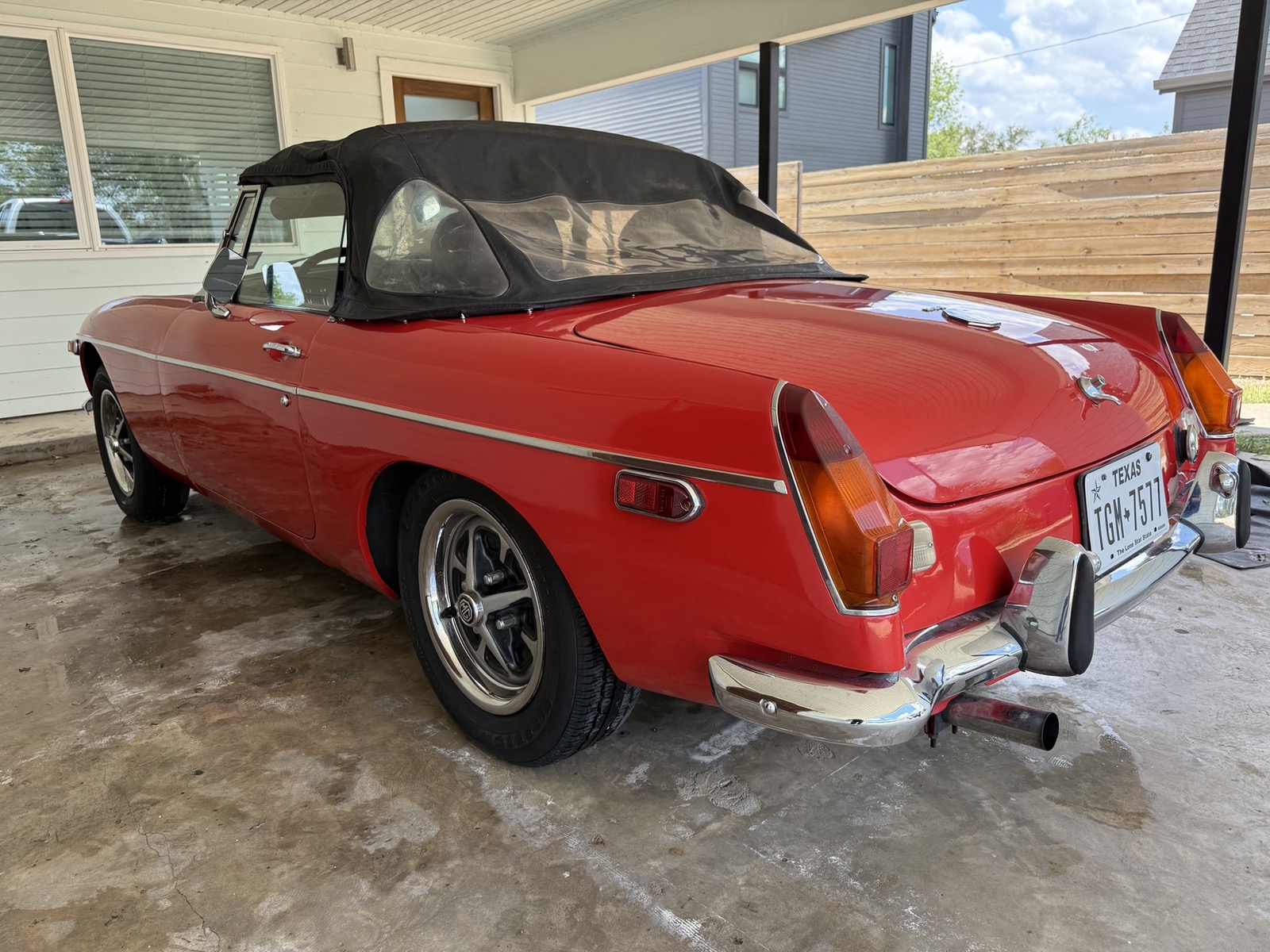 Soft top treatment - after